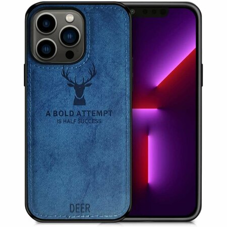 ELECTRONIC BRAINDIGITAL Sungale Blue Luxury Soft Texture Deer Pattern Protective Case for Iphone EL3648760